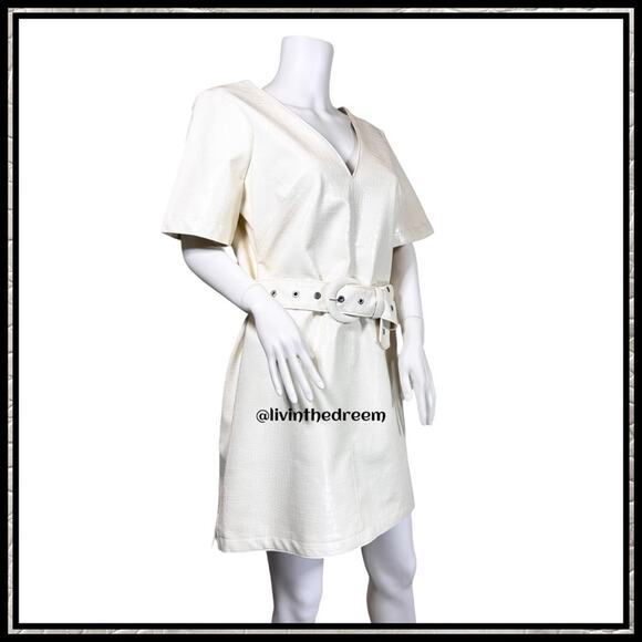 Cinq a Sept Abytha Belted Faux Leather Minidress
Alabaster SZ 8 $395 - Picture 12 of 15